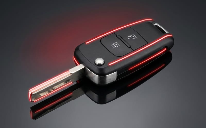 Chave automotiva codificada